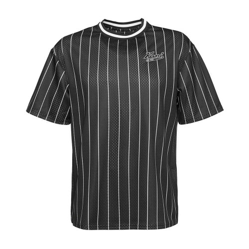 Karl Kani Ανδρική κοντομάνικη μπλούζα Chest Varsity Mesh Pinstripe Tee